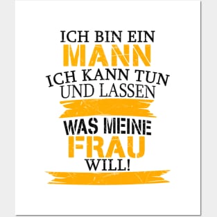 Mann lustige Sprüche Ehemann Männer Geschenke Posters and Art